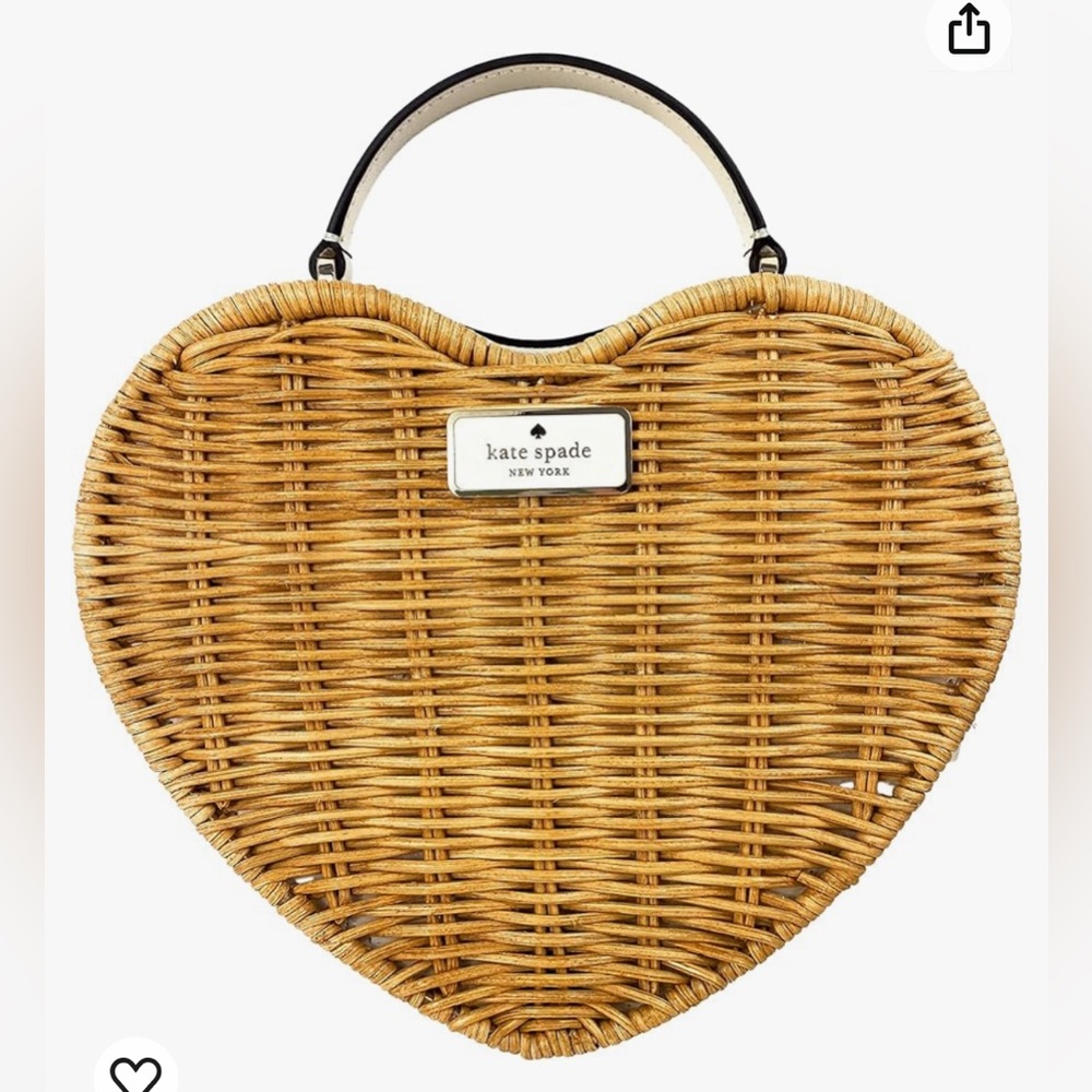 Kate Spade New York Love Shack Heart Wicker Crossbody